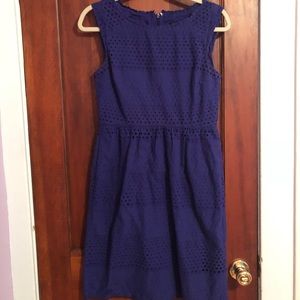 J. Crew, Purple Eyelet Dress, Size 6